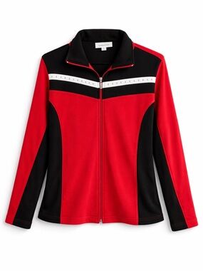Red & Black Retro Track Jacket – Streetwear / Sportswear